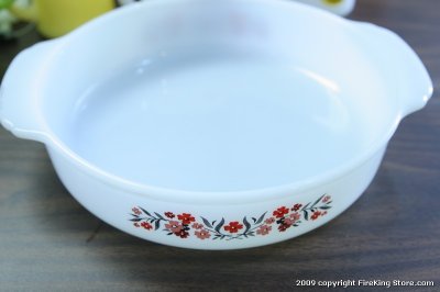 画像1: Fire-King Ovenware Dish プリムローズ(浅/Lサイズ)