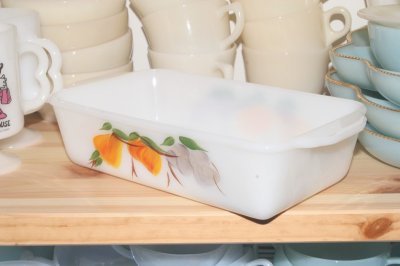 画像2: Fire-King Ovenware Dish Gay Fad（Rectangle）梨