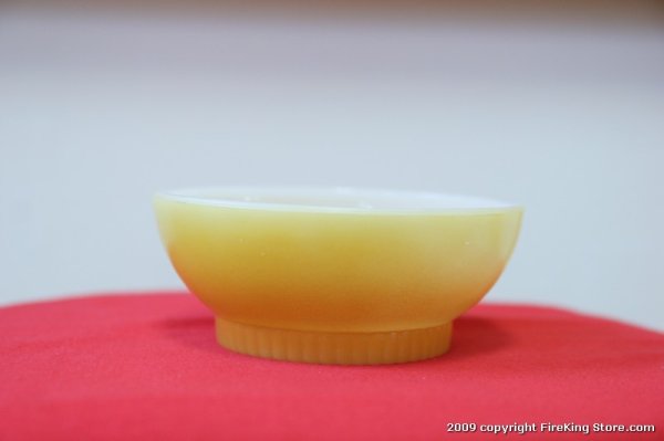 画像1: Fire-King リブドチリボール（Yellow Gradation） (1)