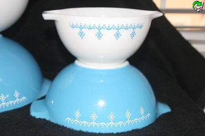 画像3: PYREX ミキシングボール4個セット（ブルースノーフレーク）