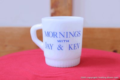 画像1: Fire-King プリントマグMORNINGS WITH JAY&KEV