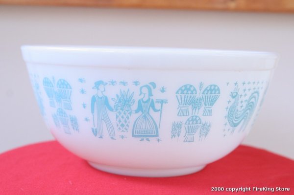 画像1: OLD PYREX ミキシングボールFarmer (1)