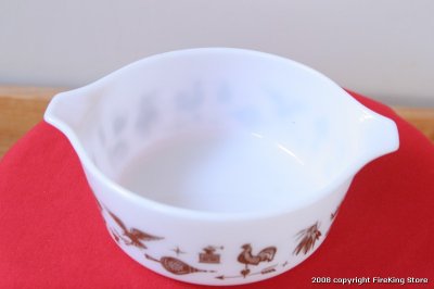 画像1: OLD PYREX レフリジレーターディシュWhiteCountry（ふたなし）(L)