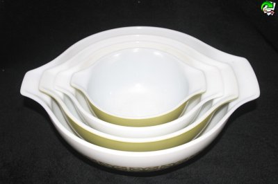 画像1: PYREX ミキシングボール4個セット（グリーン）