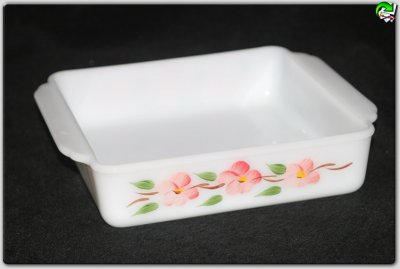 画像1: Fire-King Ovenware Dish Gay Fad（Square）