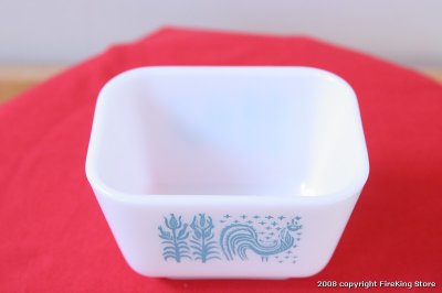 画像1: OLD PYREX レフリジレーターディッシュ（小)Farmer（フタなし）